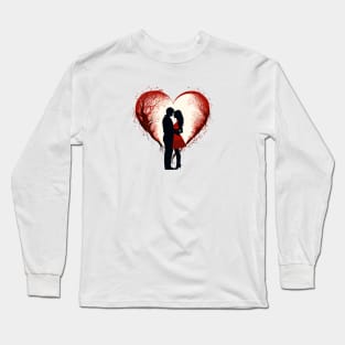 Forever Carried by the Red - Romantic Valentines Day Long Sleeve T-Shirt